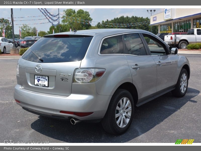 Liquid Silver Metallic / Black 2011 Mazda CX-7 i Sport