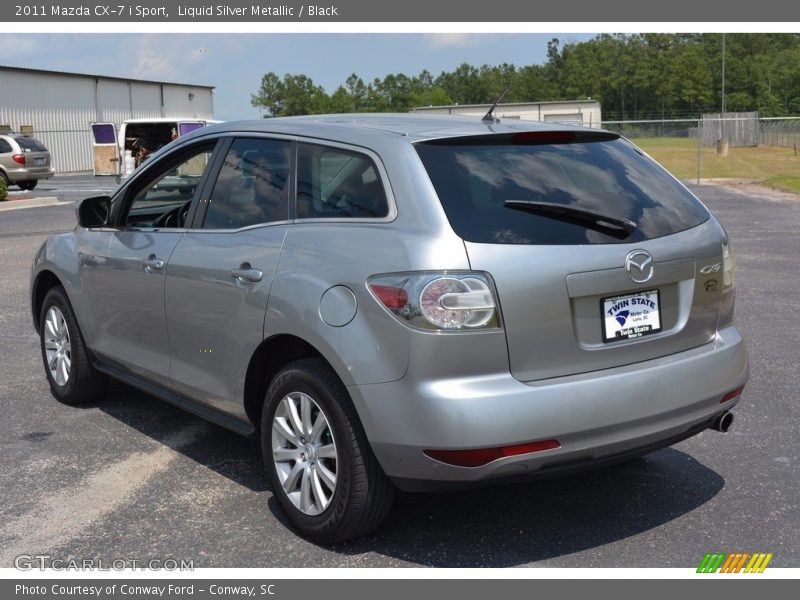 Liquid Silver Metallic / Black 2011 Mazda CX-7 i Sport