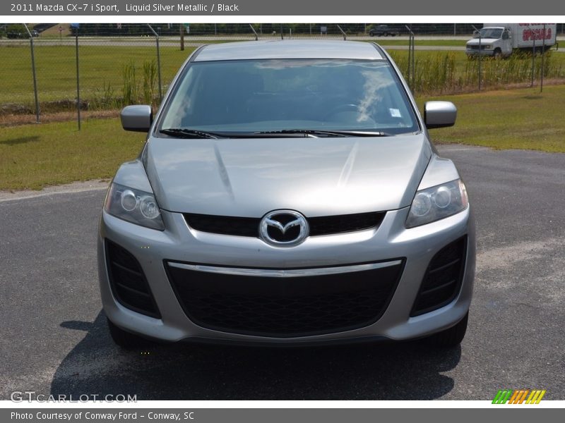 Liquid Silver Metallic / Black 2011 Mazda CX-7 i Sport
