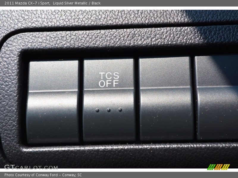 Liquid Silver Metallic / Black 2011 Mazda CX-7 i Sport