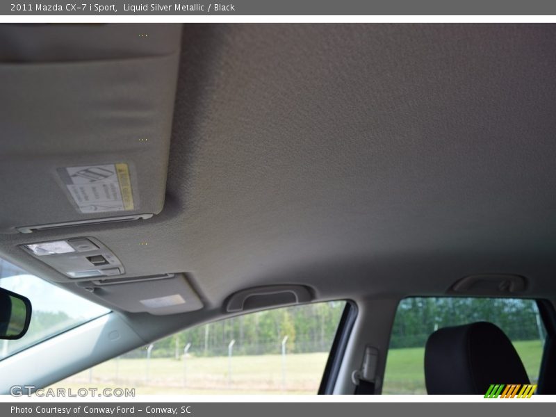 Liquid Silver Metallic / Black 2011 Mazda CX-7 i Sport