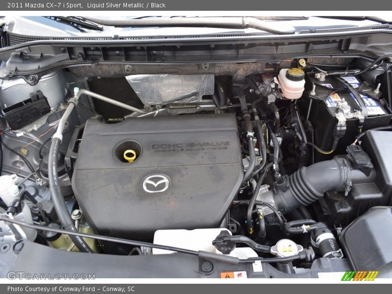 Liquid Silver Metallic / Black 2011 Mazda CX-7 i Sport