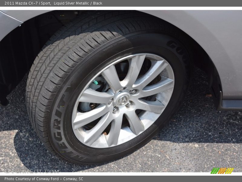 Liquid Silver Metallic / Black 2011 Mazda CX-7 i Sport