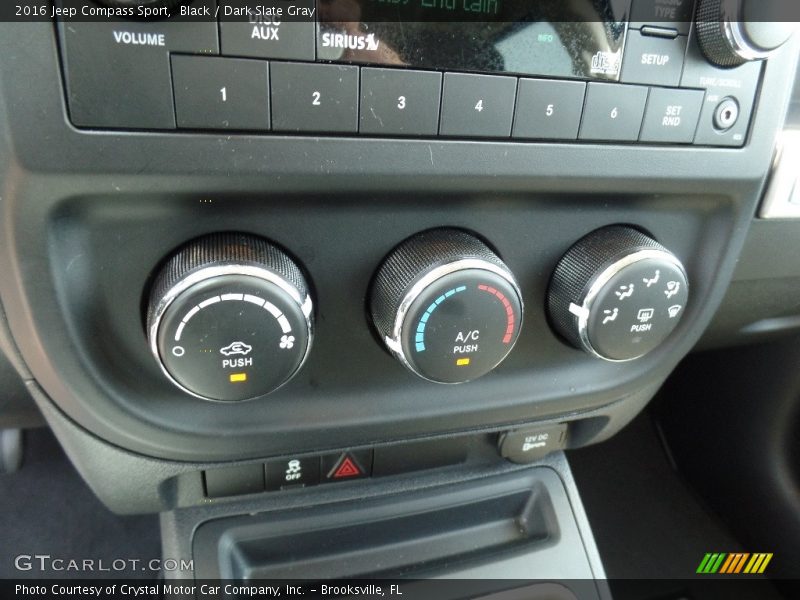 Black / Dark Slate Gray 2016 Jeep Compass Sport