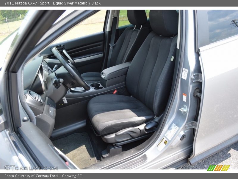Liquid Silver Metallic / Black 2011 Mazda CX-7 i Sport