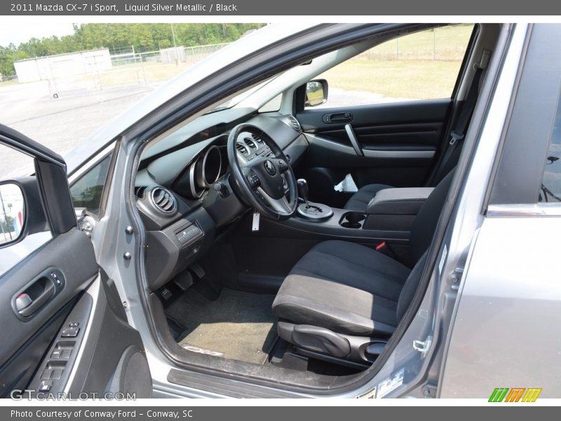 Liquid Silver Metallic / Black 2011 Mazda CX-7 i Sport