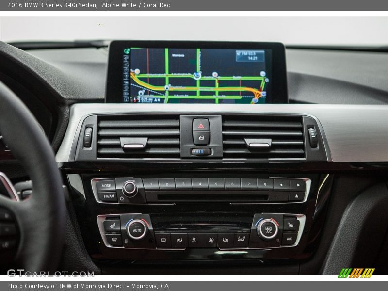 Alpine White / Coral Red 2016 BMW 3 Series 340i Sedan