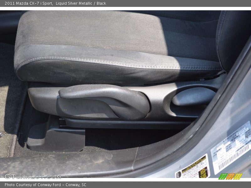 Liquid Silver Metallic / Black 2011 Mazda CX-7 i Sport