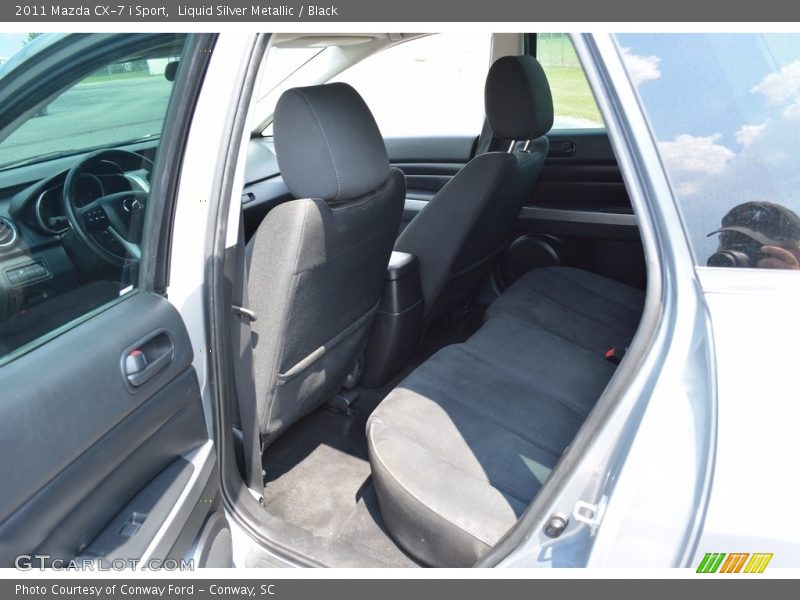 Liquid Silver Metallic / Black 2011 Mazda CX-7 i Sport