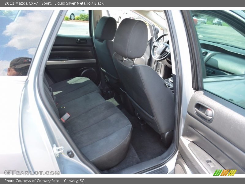 Liquid Silver Metallic / Black 2011 Mazda CX-7 i Sport