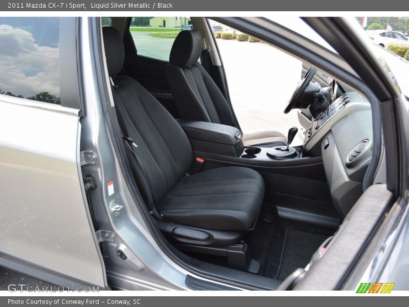 Liquid Silver Metallic / Black 2011 Mazda CX-7 i Sport