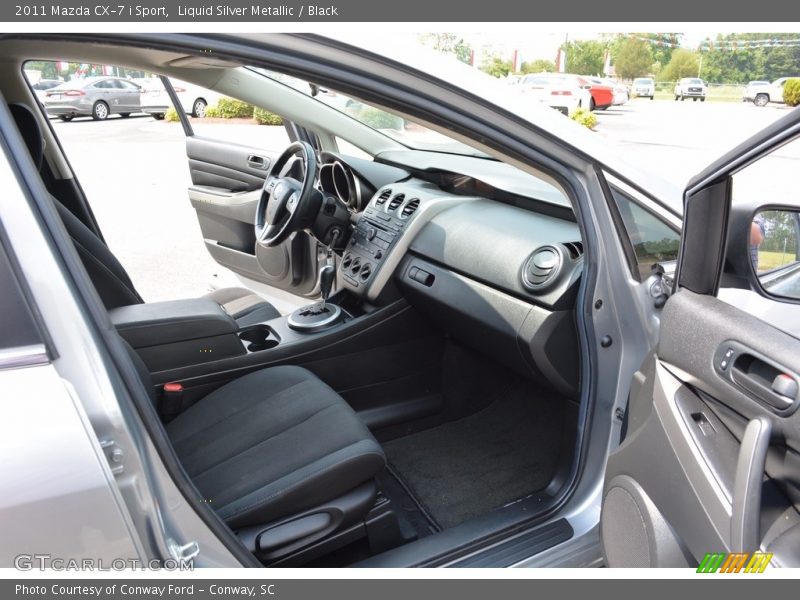 Liquid Silver Metallic / Black 2011 Mazda CX-7 i Sport