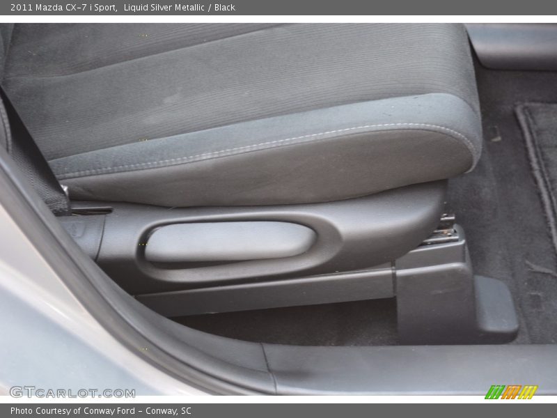 Liquid Silver Metallic / Black 2011 Mazda CX-7 i Sport
