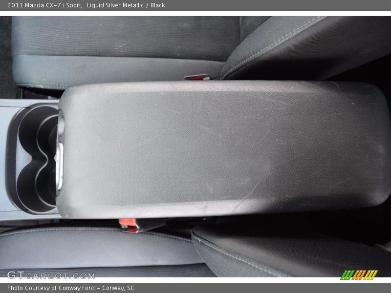 Liquid Silver Metallic / Black 2011 Mazda CX-7 i Sport