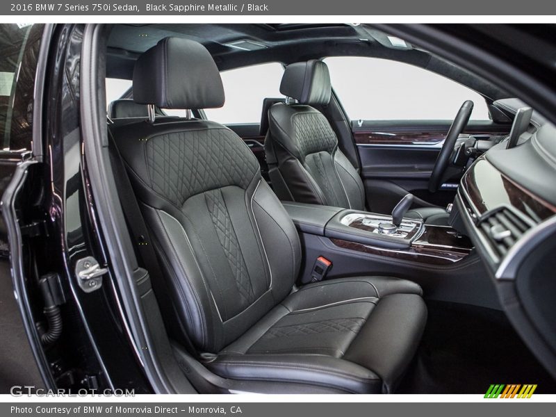 Black Sapphire Metallic / Black 2016 BMW 7 Series 750i Sedan