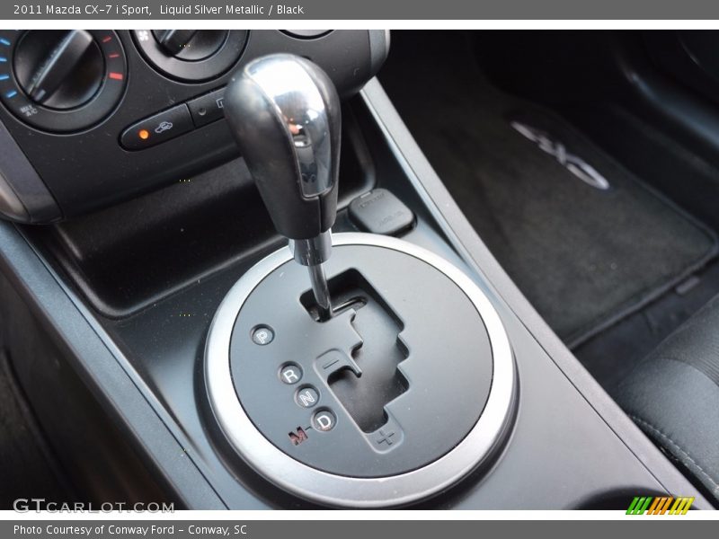 Liquid Silver Metallic / Black 2011 Mazda CX-7 i Sport