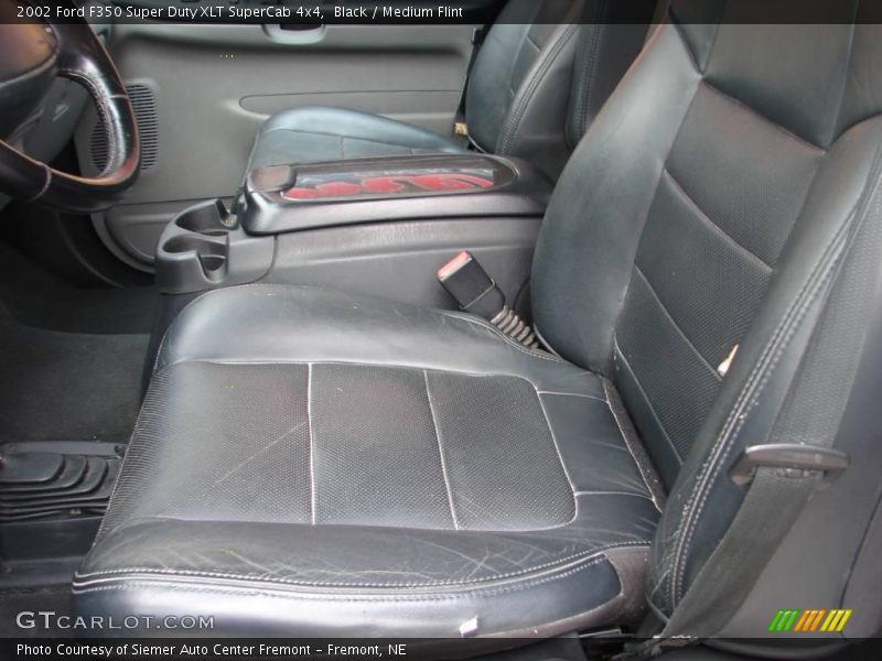 Black / Medium Flint 2002 Ford F350 Super Duty XLT SuperCab 4x4