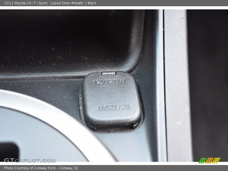 Liquid Silver Metallic / Black 2011 Mazda CX-7 i Sport