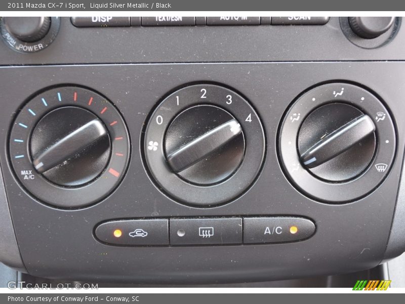 Liquid Silver Metallic / Black 2011 Mazda CX-7 i Sport