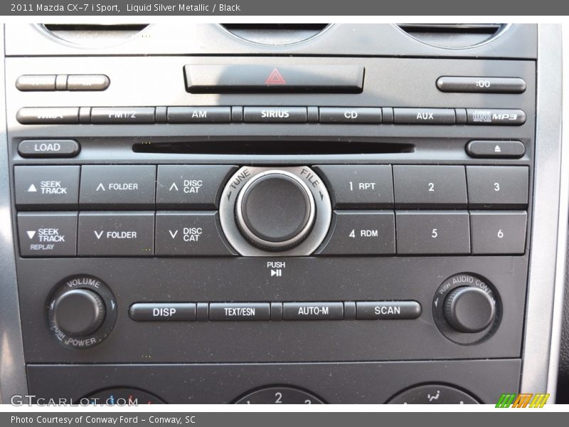 Liquid Silver Metallic / Black 2011 Mazda CX-7 i Sport
