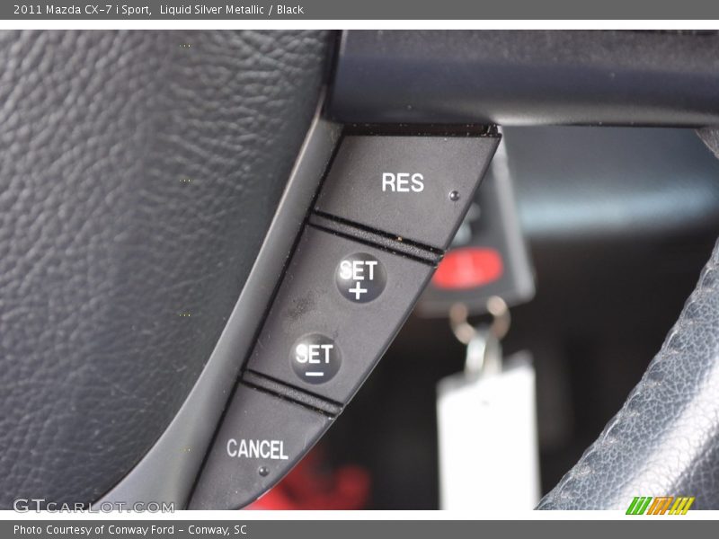 Liquid Silver Metallic / Black 2011 Mazda CX-7 i Sport