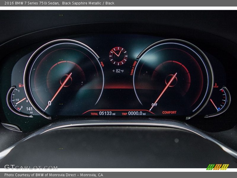  2016 7 Series 750i Sedan 750i Sedan Gauges
