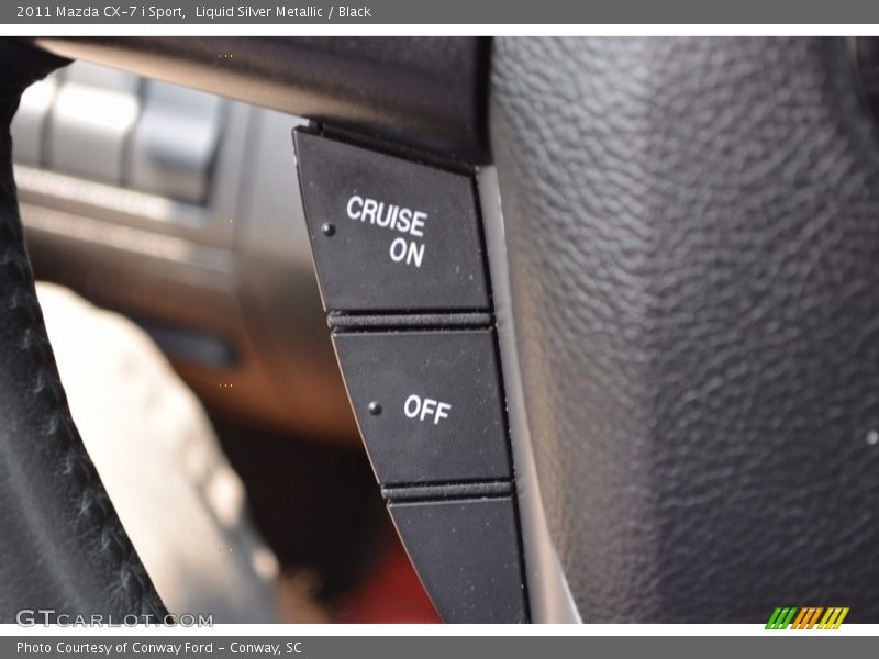 Liquid Silver Metallic / Black 2011 Mazda CX-7 i Sport