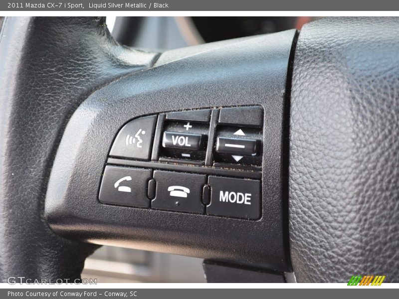 Liquid Silver Metallic / Black 2011 Mazda CX-7 i Sport