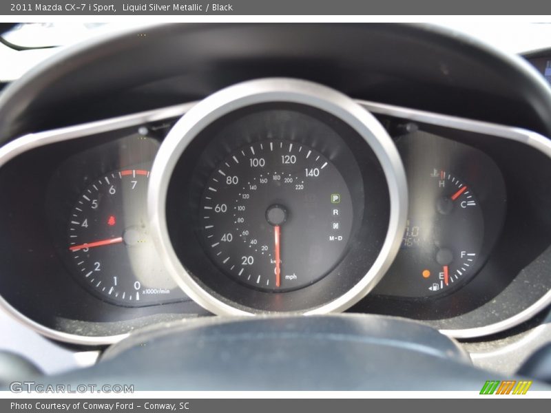 Liquid Silver Metallic / Black 2011 Mazda CX-7 i Sport