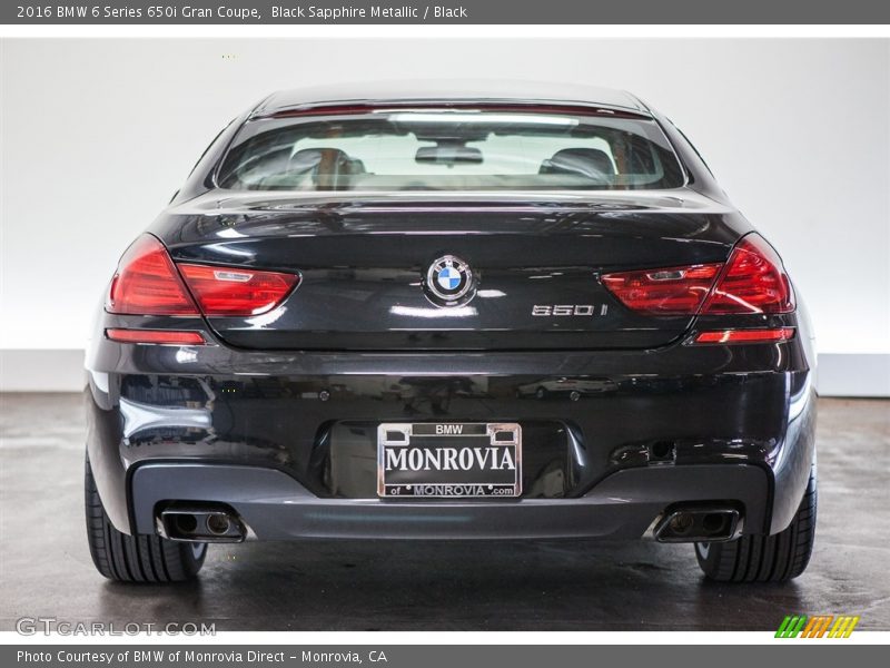 Black Sapphire Metallic / Black 2016 BMW 6 Series 650i Gran Coupe