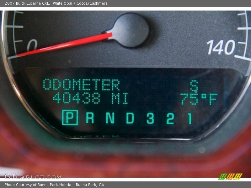 White Opal / Cocoa/Cashmere 2007 Buick Lucerne CXL