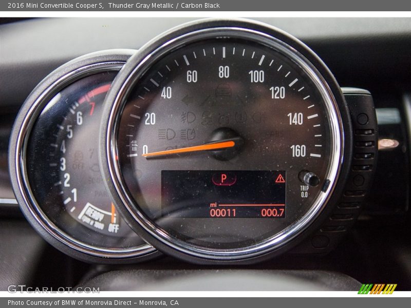  2016 Convertible Cooper S Cooper S Gauges