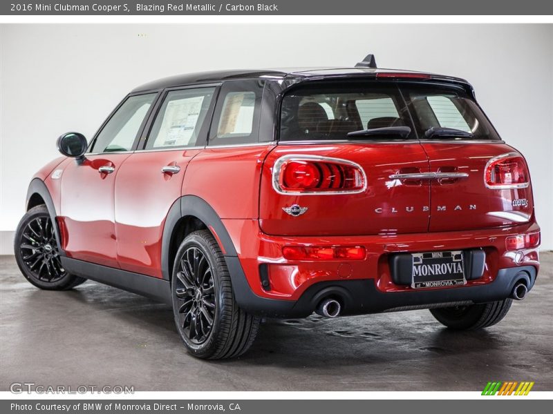 Blazing Red Metallic / Carbon Black 2016 Mini Clubman Cooper S