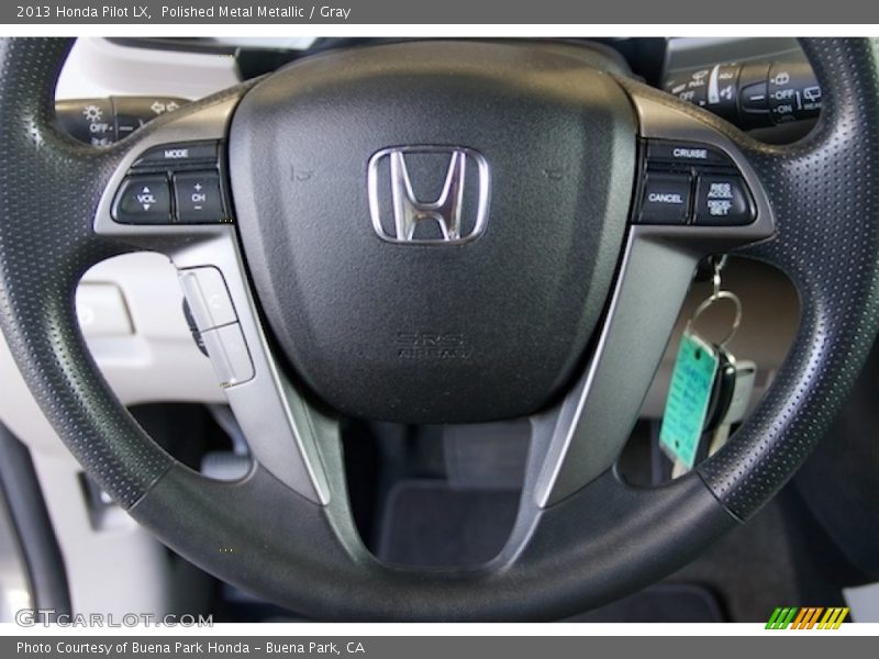 Polished Metal Metallic / Gray 2013 Honda Pilot LX
