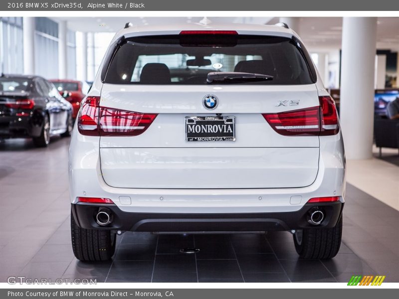 Alpine White / Black 2016 BMW X5 xDrive35d