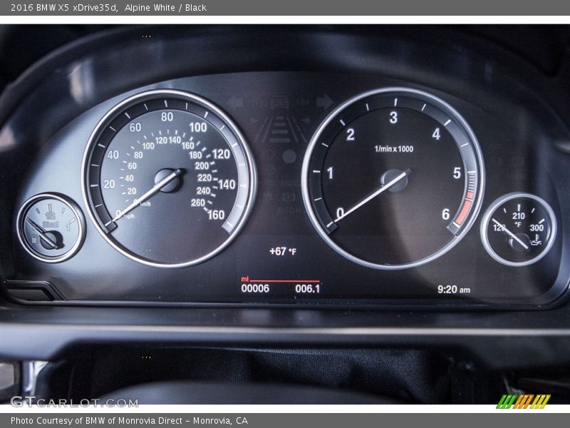 Alpine White / Black 2016 BMW X5 xDrive35d
