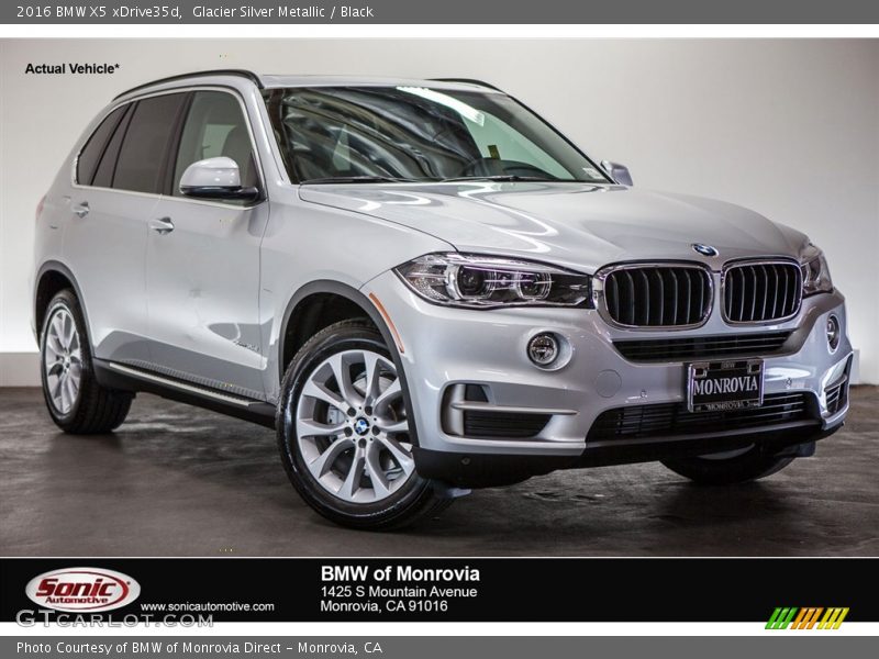 Glacier Silver Metallic / Black 2016 BMW X5 xDrive35d
