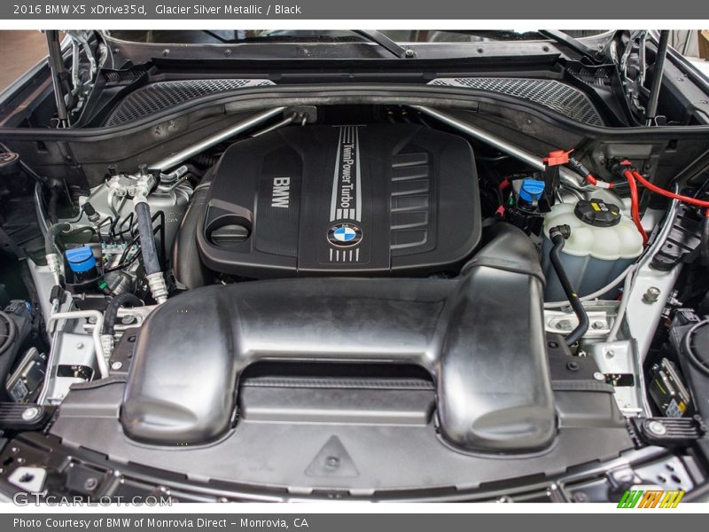 Glacier Silver Metallic / Black 2016 BMW X5 xDrive35d