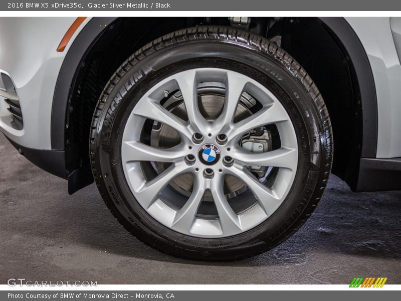 Glacier Silver Metallic / Black 2016 BMW X5 xDrive35d