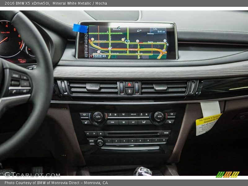Mineral White Metallic / Mocha 2016 BMW X5 xDrive50i