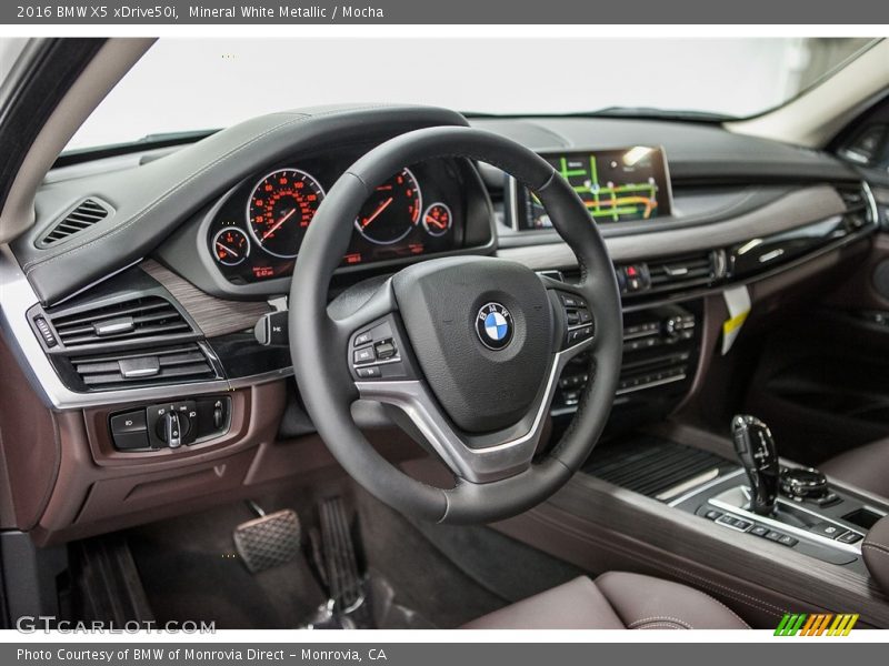 Mineral White Metallic / Mocha 2016 BMW X5 xDrive50i