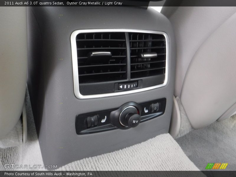 Oyster Gray Metallic / Light Gray 2011 Audi A6 3.0T quattro Sedan