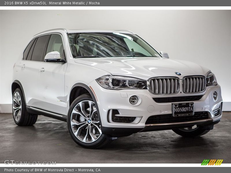 Mineral White Metallic / Mocha 2016 BMW X5 xDrive50i