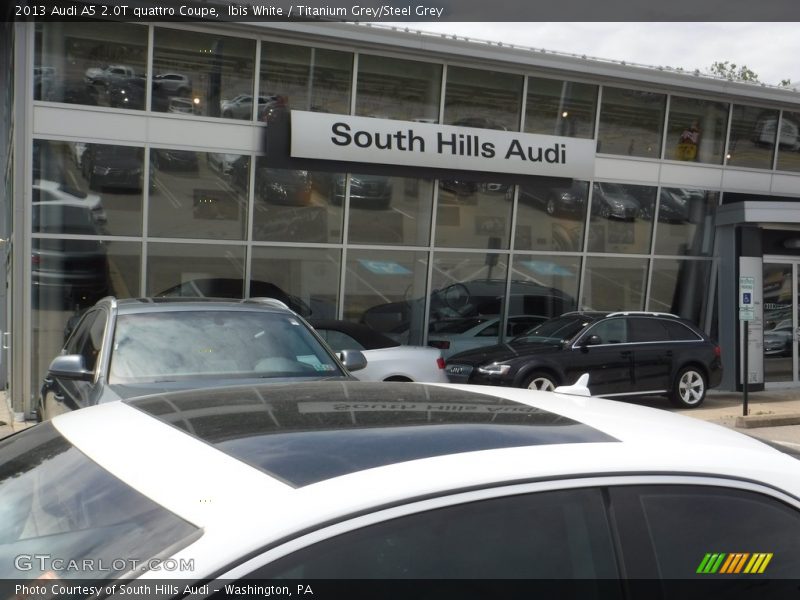 Ibis White / Titanium Grey/Steel Grey 2013 Audi A5 2.0T quattro Coupe