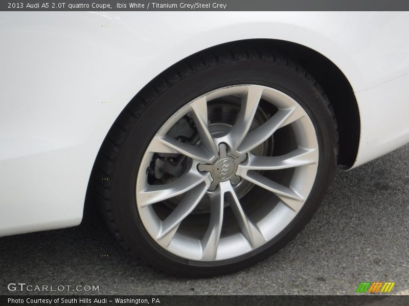 Ibis White / Titanium Grey/Steel Grey 2013 Audi A5 2.0T quattro Coupe