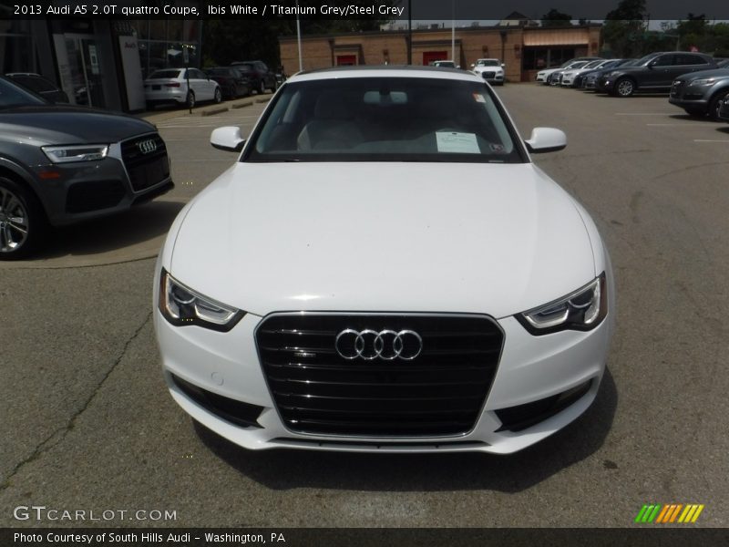 Ibis White / Titanium Grey/Steel Grey 2013 Audi A5 2.0T quattro Coupe