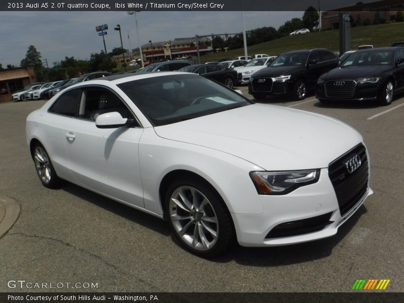 Ibis White / Titanium Grey/Steel Grey 2013 Audi A5 2.0T quattro Coupe