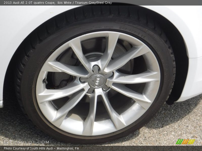 Ibis White / Titanium Grey/Steel Grey 2013 Audi A5 2.0T quattro Coupe