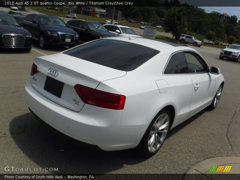 Ibis White / Titanium Grey/Steel Grey 2013 Audi A5 2.0T quattro Coupe