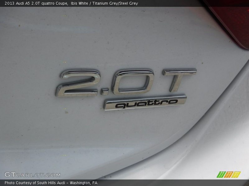 Ibis White / Titanium Grey/Steel Grey 2013 Audi A5 2.0T quattro Coupe